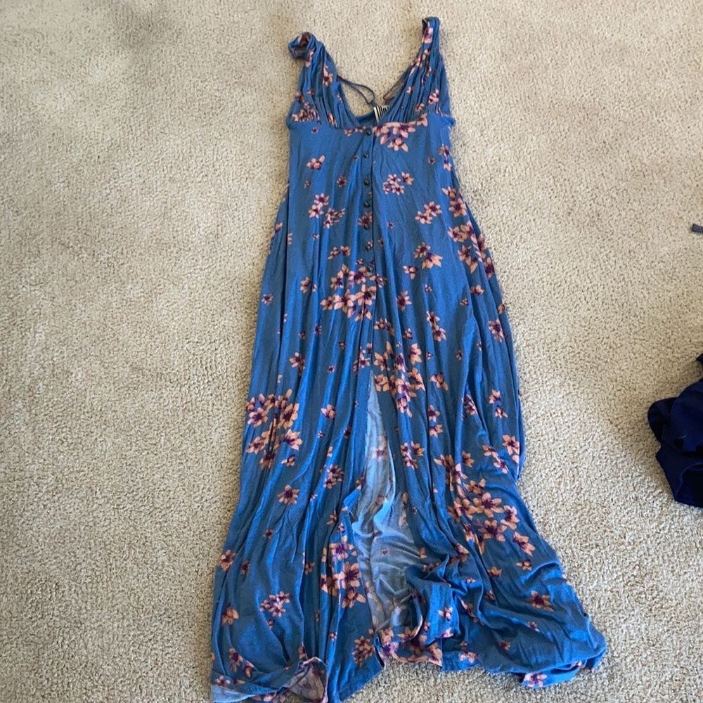 Free people dress, very leggy, low cut